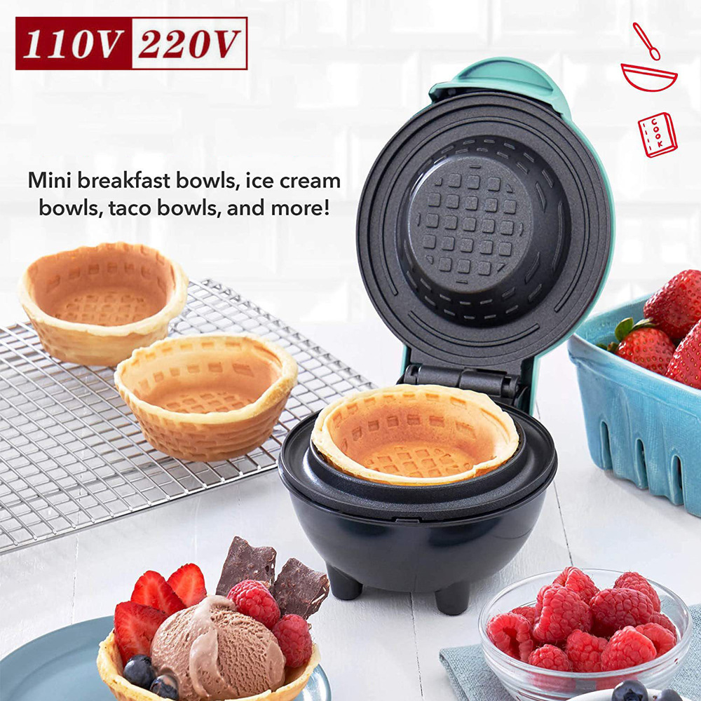 Mini Waffle Bowl Maker Electri - Mini Waffle Maker Machine recension och pris