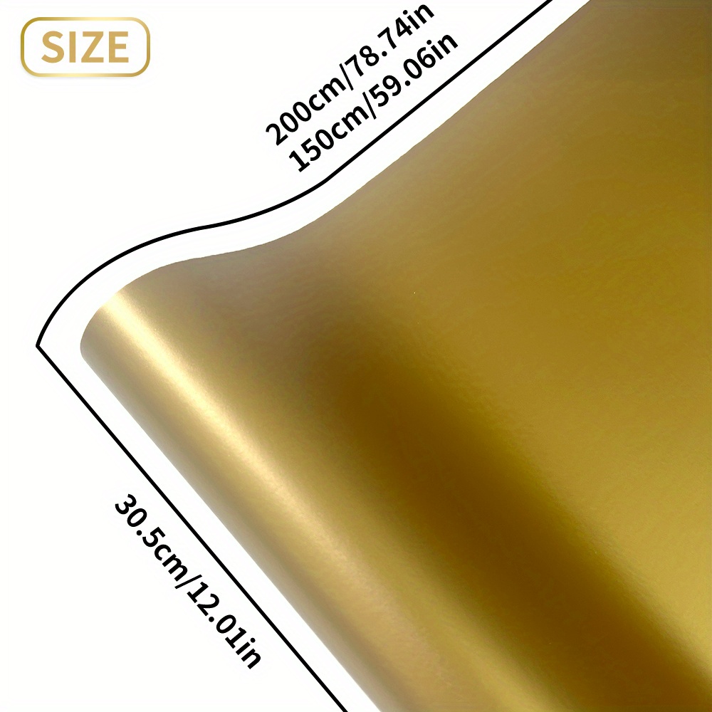 1Roll Matte Gold Vinyl Roll Pe - Home Appliances recension och pris